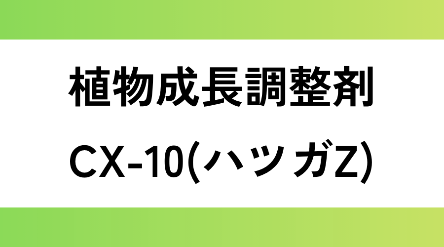 CX-10(ハツガZ)｜休眠打破